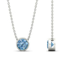 Load image into Gallery viewer, 1-ct-fancy-lab-grown-round-vived-blue-bezel-stone-pendant-in-white-gold-fdpd10538rogvblueangle3-1.00ct-nl-wg.jpg?v=1785906888