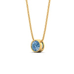 Load image into Gallery viewer, 1-ct-fancy-lab-grown-round-vived-blue-bezel-stone-pendant-in-yellow-gold-fdpd10538rogvblueangle2-1.00ct-nl-yg.jpg?v=1785906888