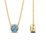 Load image into Gallery viewer, 1-ct-fancy-lab-grown-round-vived-blue-bezel-stone-pendant-in-yellow-gold-fdpd10538rogvblueangle3-1.00ct-nl-yg.jpg?v=1785906888