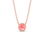 Load image into Gallery viewer, 1-ct-fancy-lab-grown-round-vived-pink-bezel-stone-pendant-in-rose-gold-fdpd10538rogvpinkangle1-1.00ct-nl-rg.jpg?v=1785906887