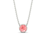 Load image into Gallery viewer, 1-ct-fancy-lab-grown-round-vived-pink-bezel-stone-pendant-in-white-gold-fdpd10538rogvpinkangle1-1.00ct-nl-wg.jpg?v=1785906888