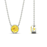 Load image into Gallery viewer, 1-ct-fancy-lab-grown-round-vived-yellow-bezel-stone-pendant-in-white-gold-fdpd10538rogvyellowangle3-1.00ct-nl-wg.jpg?v=1785906888