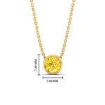Load image into Gallery viewer, 1-ct-fancy-lab-grown-round-vived-yellow-bezel-stone-pendant-in-yellow-gold-fdpd10538rogvyellowangle1-1.00ct-nl-yg-hw.jpg?v=1785906888