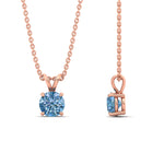 Load image into Gallery viewer, 1-ct-four-prong-fancy-lab-grown-round-vived-blue-stone-pendant-in-rose-gold-fdpd10535rogvblueangle3-1.00ct-nl-rg.jpg?v=1785490091