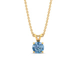 Load image into Gallery viewer, 1-ct-four-prong-fancy-lab-grown-round-vived-blue-stone-pendant-in-yellow-gold-fdpd10535rogvblueangle1-1.00ct-nl-yg.jpg?v=1785490092