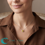 Load image into Gallery viewer, 1-ct-four-prong-fancy-lab-grown-round-vived-yellow-stone-pendant-in-white-gold-ccpd10535rogvyellowangle1-1.00ct-nl-wg
