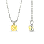Load image into Gallery viewer, 1-ct-four-prong-fancy-lab-grown-round-vived-yellow-stone-pendant-in-white-gold-fdpd10535rogvyellowangle3-1.00ct-nl-wg.jpg?v=1785490602