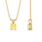 Load image into Gallery viewer, 1-ct-four-prong-fancy-lab-grown-round-vived-yellow-stone-pendant-in-yellow-gold-fdpd10535rogvyellowangle3-1.00ct-nl-yg.jpg?v=1785490602