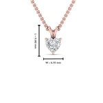 Load image into Gallery viewer, Heart Lab Diamond Solitaire Pendant For Women
