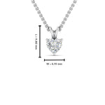 Load image into Gallery viewer, Heart Lab Diamond Solitaire Pendant For Women
