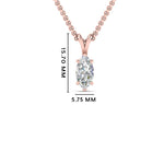Load image into Gallery viewer, Marquise Lab Diamond Solitaire Pendant For Women 14K Gold
