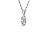Load image into Gallery viewer, Marquise Lab Diamond Solitaire Pendant For Women 14K Gold
