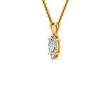 Load image into Gallery viewer, Marquise Lab Diamond Solitaire Pendant For Women 14K Gold
