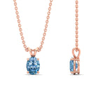 Load image into Gallery viewer, 1-ct-oval-shaped-fancy-lab-grown-vived-blue-stone-pendant-in-rose-gold-fdpd8469ovgvblueangle3-1.00ct-nl-rg.jpg