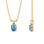 Load image into Gallery viewer, 1-ct-oval-shaped-fancy-lab-grown-vived-blue-stone-pendant-in-yellow-gold-fdpd8469ovgvblueangle3-1.00ct-nl-yg.jpg