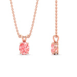Load image into Gallery viewer, 1-ct-oval-shaped-fancy-lab-grown-vived-pink-stone-pendant-in-rose-gold-fdpd8469ovgvpinkangle3-1.00ct-nl-rg.jpg