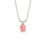 Load image into Gallery viewer, 1-ct-oval-shaped-fancy-lab-grown-vived-pink-stone-pendant-in-white-gold-fdpd8469ovgvpinkangle1-1.00ct-nl-wg.jpg