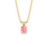 Load image into Gallery viewer, 1-ct-oval-shaped-fancy-lab-grown-vived-pink-stone-pendant-in-yellow-gold-fdpd8469ovgvpinkangle1-1.00ct-nl-yg.jpg