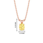 Load image into Gallery viewer, 1-ct-oval-shaped-fancy-lab-grown-vived-yellow-stone-pendant-in-rose-gold-fdpd8469ovgvyellowangle1-1.00ct-nl-rg-hw.jpg
