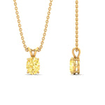 Load image into Gallery viewer, 1-ct-oval-shaped-fancy-lab-grown-vived-yellow-stone-pendant-in-yellow-gold-fdpd8469ovgvyellowangle3-1.00ct-nl-yg.jpg