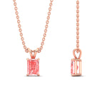 Load image into Gallery viewer, 1-ct-radiant-cut-fancy-lab-grown-vived-pink-solitaire-necklace-in-rose-gold-fdpd8469ragvpinkangle3-1.00ct-nl-rg.jpg