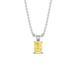 Load image into Gallery viewer, 1-ct-radiant-cut-fancy-lab-grown-vived-yellow-solitaire-necklace-in-white-gold-fdpd8469ragvyellowangle1-1.00ct-nl-wg.jpg