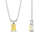 Load image into Gallery viewer, 1-ct-radiant-cut-fancy-lab-grown-vived-yellow-solitaire-necklace-in-white-gold-fdpd8469ragvyellowangle3-1.00ct-nl-wg.jpg