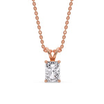 Load image into Gallery viewer, Radiant Fancy Lab Diamond Solitaire Colored Stone Pendant