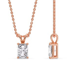 Load image into Gallery viewer, Radiant Fancy Lab Diamond Solitaire Colored Stone Pendant
