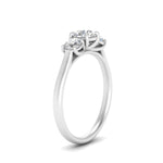 Load image into Gallery viewer, 1 Carat Lab Grown Diamond 3 Stone Engagement Ring 14K White Gold
