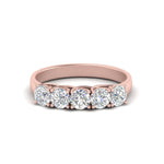 Load image into Gallery viewer, Trellis Five Stone Lab Diamond Band 14K Gold
