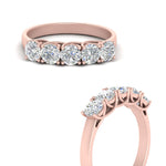 Load image into Gallery viewer, Trellis Five Stone Lab Diamond Band 14K Gold
