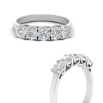 Load image into Gallery viewer, Trellis Five Stone Lab Diamond Band 14K Gold
