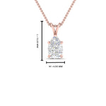 Load image into Gallery viewer, Pear Lab Diamond Solitaire Pendant For Women 14K Gold
