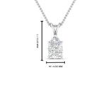 Load image into Gallery viewer, Pear Lab Diamond Solitaire Pendant For Women 14K Gold
