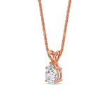 Load image into Gallery viewer, Color Lab Fancy Pear Shaped Diamond Solitaire Pendant