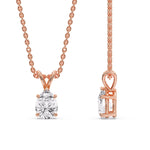 Load image into Gallery viewer, Color Lab Fancy Pear Shaped Diamond Solitaire Pendant