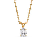 Load image into Gallery viewer, Color Lab Fancy Pear Shaped Diamond Solitaire Pendant