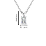 Load image into Gallery viewer, 0.25 Ctw To 1 Ctw Radiant Lab Diamond Solitaire Pendant For Women 14K Gold
