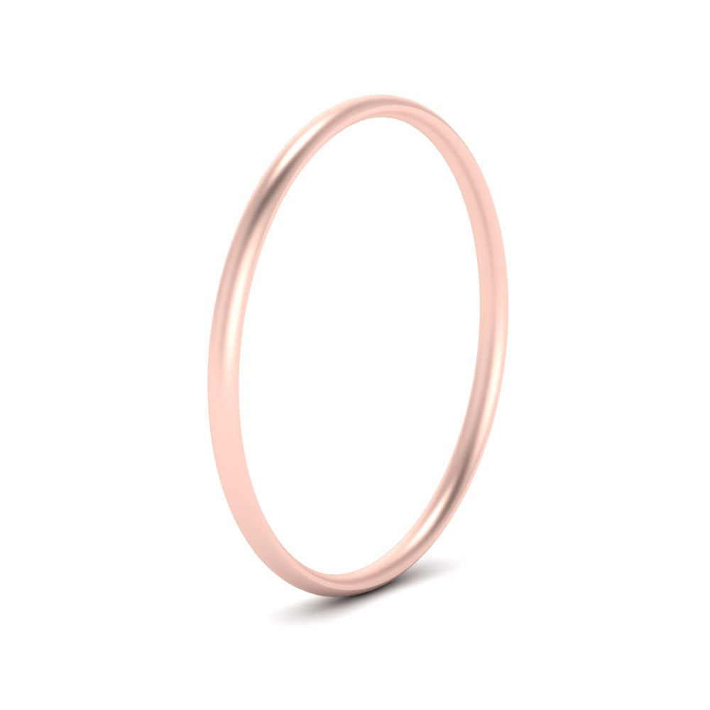 1 MM To 6 MM Comfort Fit Plain Wedding Band