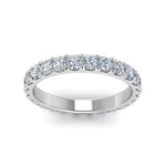 Load image into Gallery viewer, 0.25 - 5 Carat Round Cut Lab Grown Eternity Wedding Band For Women 14k Gold
