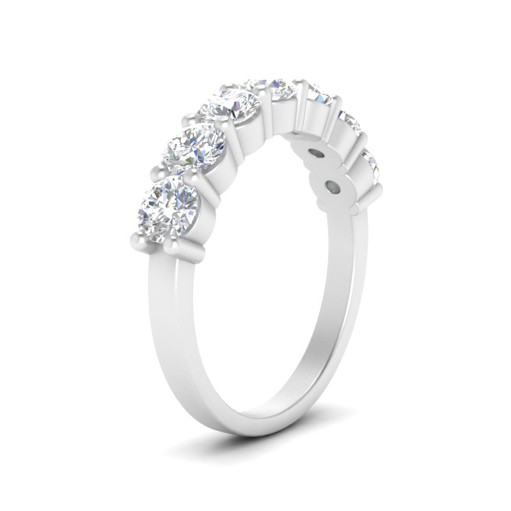 0.20 - 1.50 Carat Lab Grown Shared Prong 7 Stone Diamond Ring For Women 14k Gold