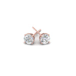 Load image into Gallery viewer, 0.25 To 5 Carat Lab Diamond Round Stud Earring 14K Gold
