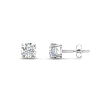 Load image into Gallery viewer, 0.25 To 5 Carat Lab Diamond Round Stud Earring 14K Gold

