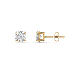 Load image into Gallery viewer, 0.25 To 5 Carat Lab Diamond Round Stud Earring 14K Gold
