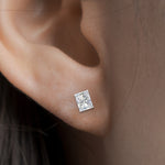Load image into Gallery viewer, 1/2 To 4 Carat Radiant Cut Lab Created Diamond Women Stud Earring 14K Gold
