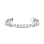 Load image into Gallery viewer, Round Lab Diamond Bezel Set Tennis Bracelet
