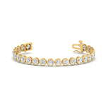 Load image into Gallery viewer, Round Lab Diamond Bezel Set Tennis Bracelet

