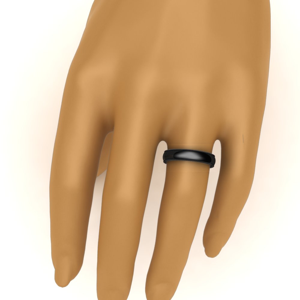 2MM To 6MM Milgrain Comfort Fit Stack Anniversary Ring
