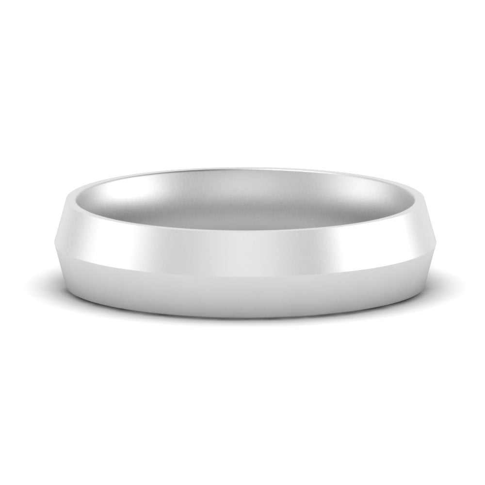 11 MM Comfort Fit Knife Edge Stack Mens Band In 14k Black Gold | Cuts & Carat
